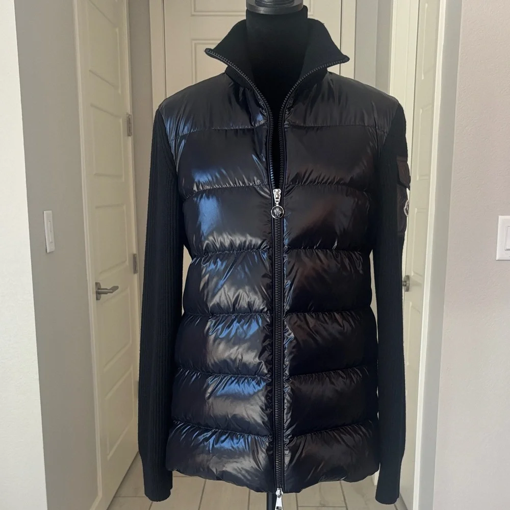 Moncler Padded Wool Cardigan Jacket Size S Authentic - Picture 4 of 17